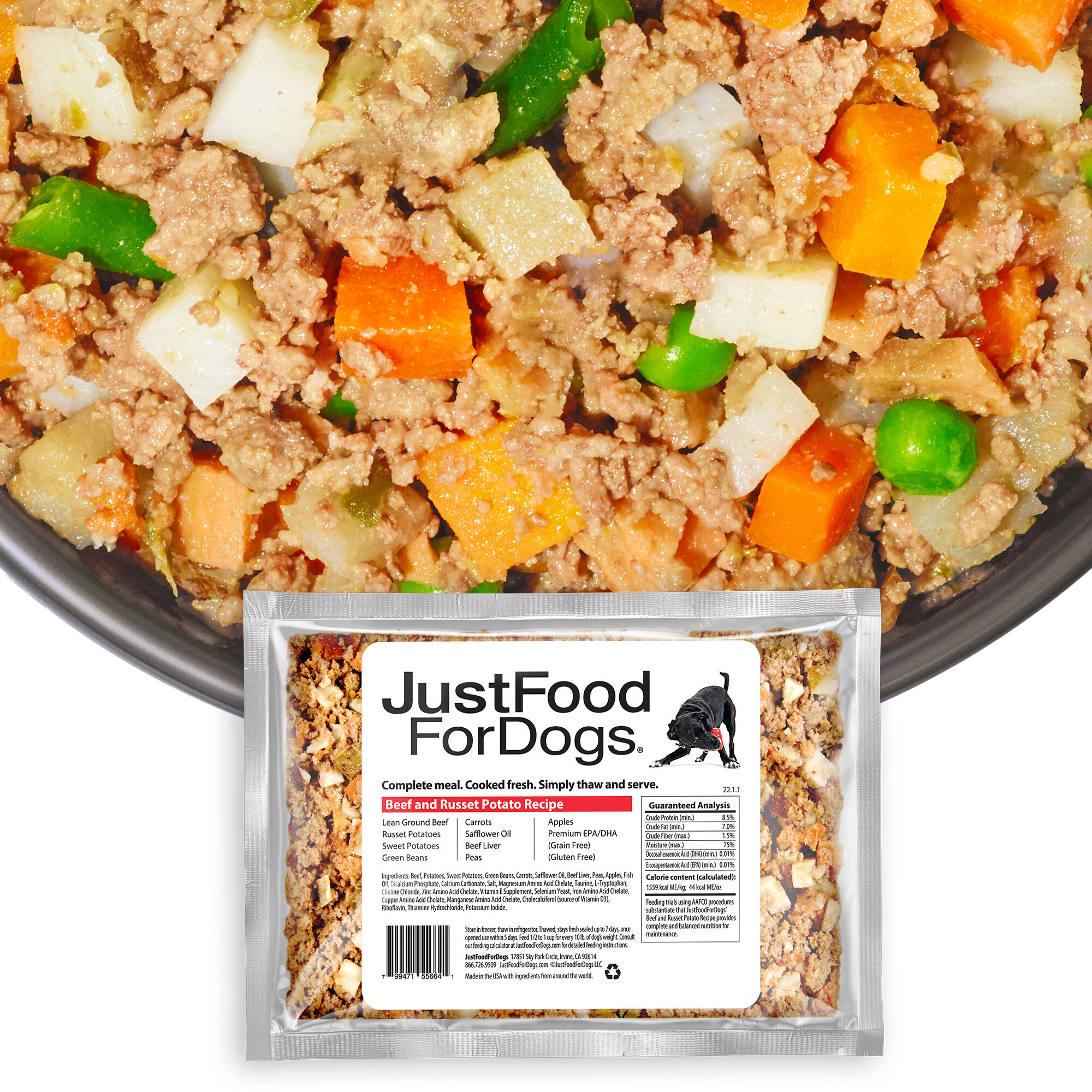 Just food for dogs beef and russet potato recipe clearance